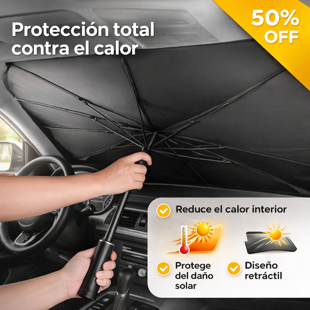 Parasol Retráctil de Auto - Protección contra el calor