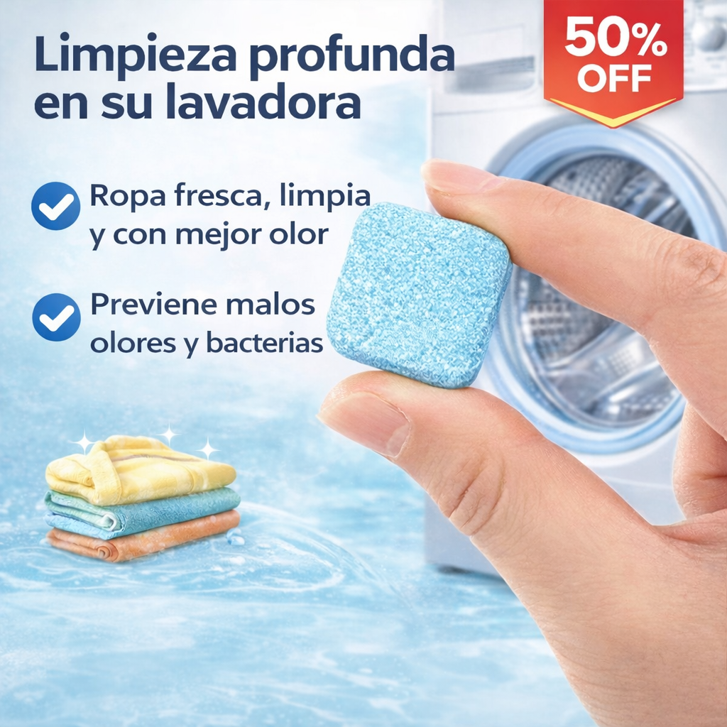 Pastillas Limpiadoras Para Lavadoras - Pack 12 unidades