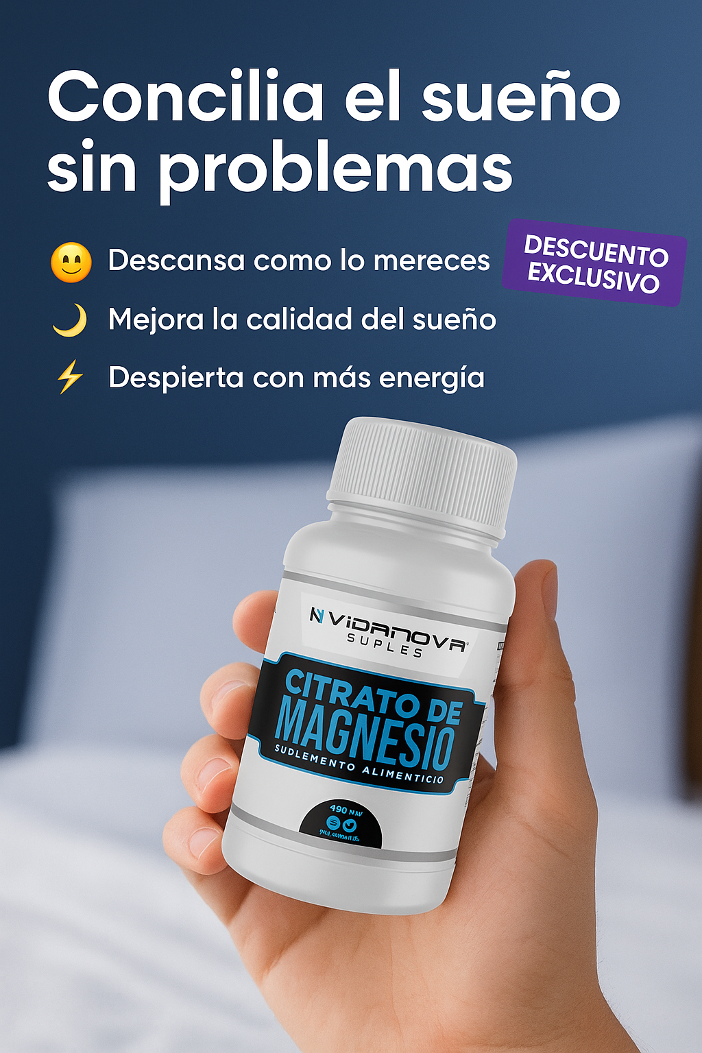 Citrato de Magnesio 400mg x 60 Caps