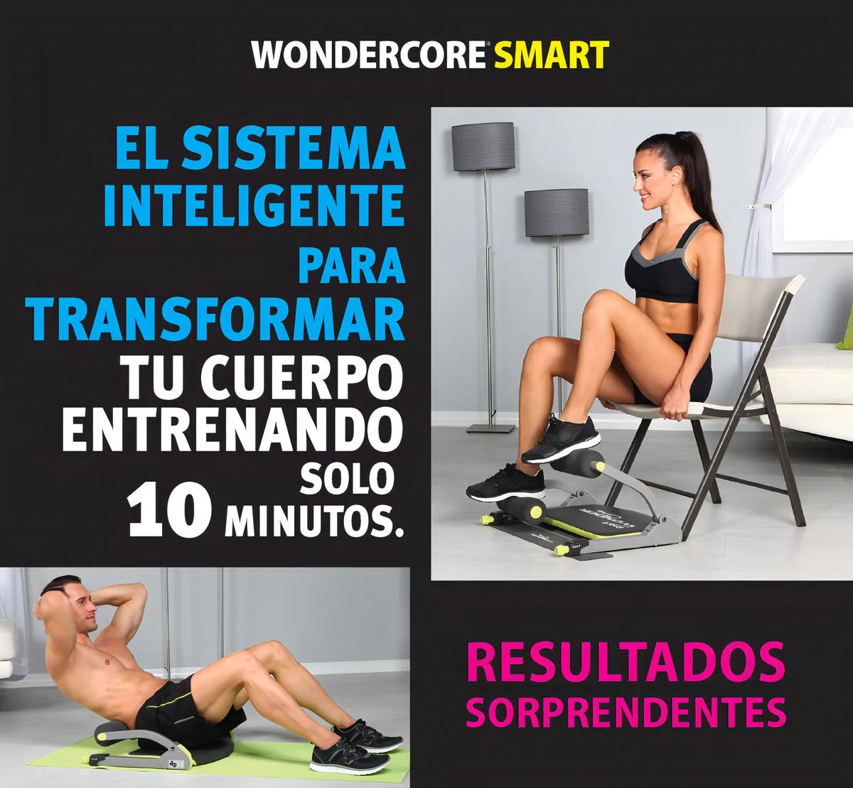 Máquina PRO Ejercitadora 6 en 1 - WonderCore Smart